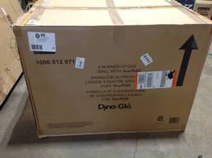 Dyna-Glo 4-Burner Propane Gas Grill in Stainless Steel with TriVantage Multifunctional Cooking System not used