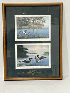 2 Loon Prints by Jerry Raedeke