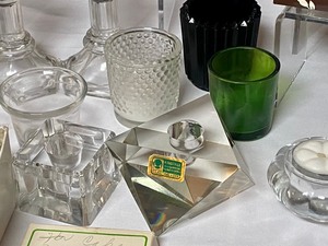lot 31 image: Variety of Candles and Candle Holders