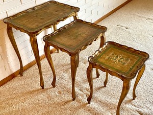 lot 13 image: Vintage Nesting Table Set