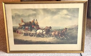 lot 58 image: Framed Vintage Print by Charles Cooper Henderson - The London Royal Mail
