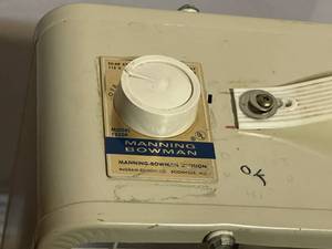 lot 112 image: Vintage Manning Bowman 3 Speed Fan