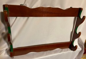 lot 116 image: 2 Vintage Handmade Gun Racks