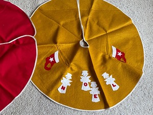 lot 101 image: Two Vintage Christmas Tree Skirts