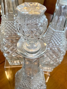 lot 105 image: Set of Three Vintage Decanters