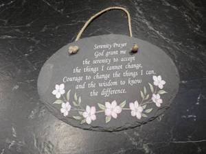 Serenity prayer on Slate Wall Hangi...