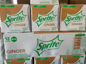 4 - 12 packs Sprite Ginger Zero Sug...
