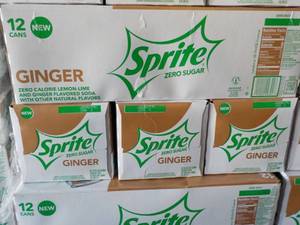 4 - 12 packs Sprite Ginger Zero Sug...