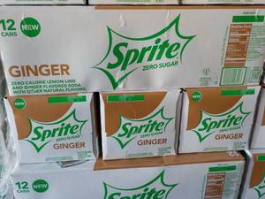 4 - 12 packs Sprite Ginger Zero Sug...