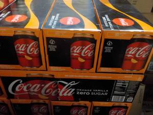 4 - 12 packs Coca Cola Orange Vanil...