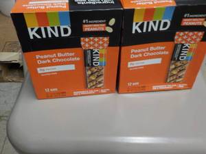 2 Boxes 12 KIND Peanut Butter Dark ...