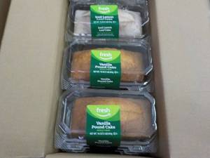 2 Vanilla Pound Cakes and 1 Iced Le...