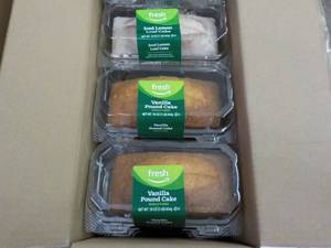 2 Vanilla Pound Cakes and 1 Iced Le...