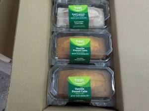 2 Vanilla Pound Cakes and 1 Iced Le...