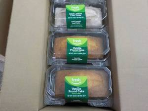 2 Vanilla Pound Cakes and 1 Iced Le...