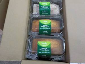 2 Vanilla Pound Cakes and 1 Iced Le...
