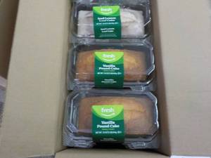 2 Vanilla Pound Cakes and 1 Iced Le...
