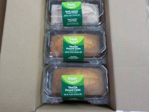 2 Vanilla Pound Cakes and 1 Iced Le...