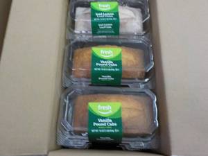 2 Vanilla Pound Cakes and 1 Iced Le...