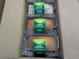 2 Vanilla Pound Cakes and 1 Iced Le...