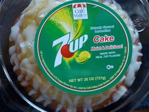 2 7-Up lemon lime cakes...