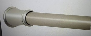 lot 193 image: Zenna Home 26 to 76-Inch, Brushed Nickel Adjustable Tension Shower Rod, 26 inches to 76 inches