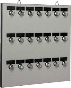 lot 143 image: KEYSTAND w21 Bolted Metal Hooks, Pre-Printed Numbers & Custom Name Plate