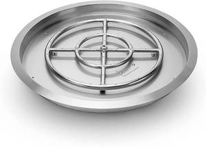lot 175 image: 19 Stanbroil Stainless Steel Round Drop-in Fire Pit Pan