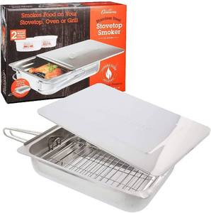 lot 202 image: Camerons Large Stovetop Smoker & Continental Electric BBQ Grill