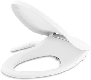 lot 198 image: Kohler K-5724-0 Puretide Elongated Manual Bidet Toilet Seat,