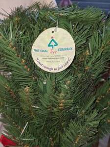 lot 52 image: National Tree Company Battery Operated Light Up18 Tree & Centerpiece
