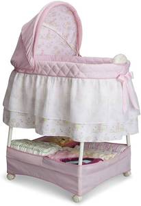 lot 86 image: Delta Children Gliding Bassinet, Disney Princess