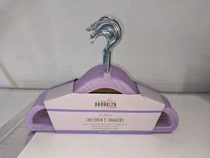 lot 238 image: 25 Brooklyn Rose Kids Nonslip Velvet Hangers