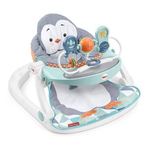 lot 40 image: Fisher-Price Sit-Me-Up Floor Seat with Tray, Penguin-Themed