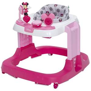 lot 60 image: Disney Baby Ready, Set, Walk DX Developmental Walker, Minnie Grey Dots
