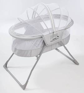 lot 10 image: Primo Cocoon Folding Travel Bassinet wBag, Gray