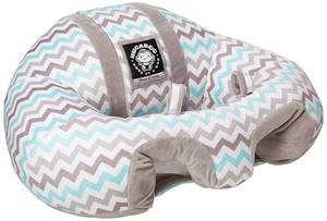 lot 32 image: The Original Hugaboo Infant Sitting Chair - Blue Chevron