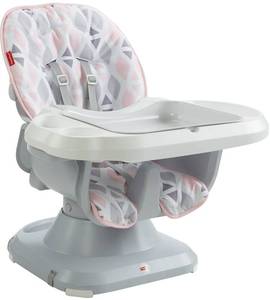 lot 230 image: Fisher-Price SpaceSaver High Chair, Pink