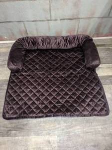 Petmaker Brown Velvet Furniture Protector Bed