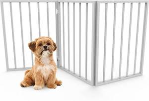 PETMAKER Wooden Freestanding Pet Gate, White