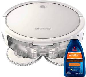 Bissell SpinWave Pet Robot, 2-in-1 Wet Mop and Dry Robot Vacuum