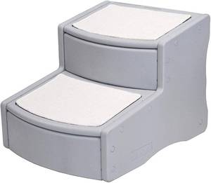 Pet Gear Easy Step II Pet Stairs, 2 Step for CatsDogs up to 75-pounds