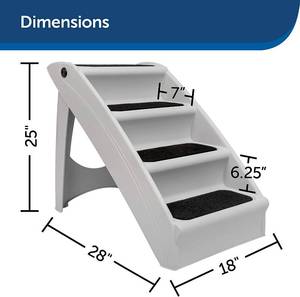 PetSafe CozyUp Folding Pet Steps - Pet Stairs for IndoorOutdoor, Home or Travel