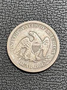 1861 Liberty Seated Quarter Full Liberty