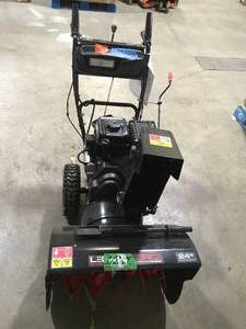 Legend Force 24 in. Two-Stage Gas Snow Blower with Electric Start open box customer return see pictures