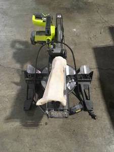 Ryobi 15 Amp 10 in. Sliding Compound Miter Saw with LED open box custoer return see pictures