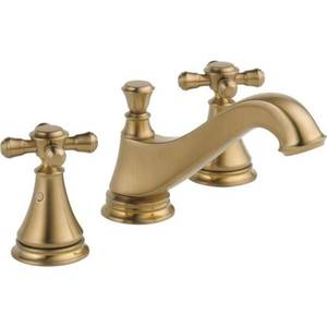lot 705 image: Delta Cassidy 8 in. Widespread 2-Handle Bathroom Faucet Model 3595LF-CZMPU-LHP