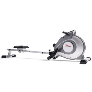 lot 307 image: Sunny Health & Fitness Magnetic Rowing Machine Rower, 8-Level Resistance, Long Rail Length, Max Weight 250 lbs, SF-RW5515 - Missing one screw for front foot.