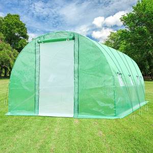 lot 407A image: Ohuhu 20x10x6.6 Upgraded Large Walk-in Greenhouse, Y21-80400-92 - Open Box - May be missing parts.
