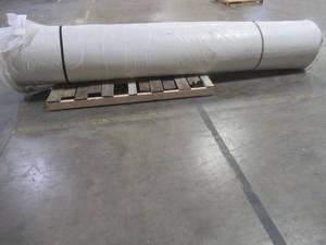 lot 411 image: Traffic Master Willow - Color Light Grey 12 ft. Texture Carpet 931.56 Square Feet - 14 Pile, Poly Backing.